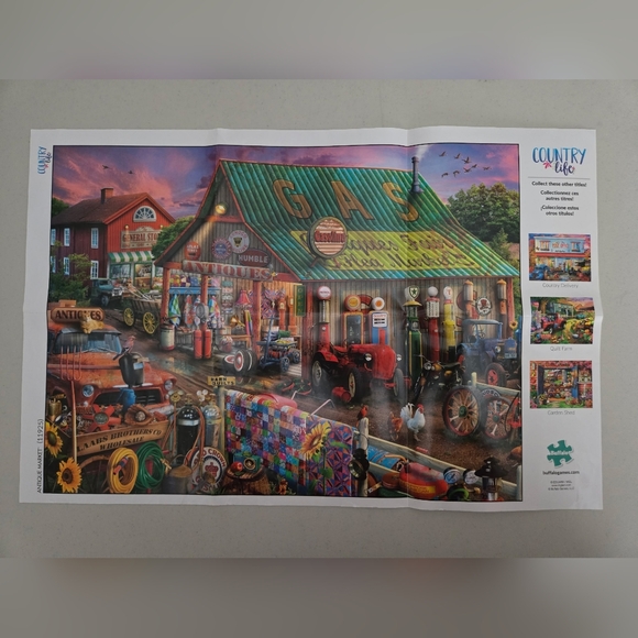 Buffalo David Bitton Vibrant Gas Station Puzzle - Picture 3 of 4